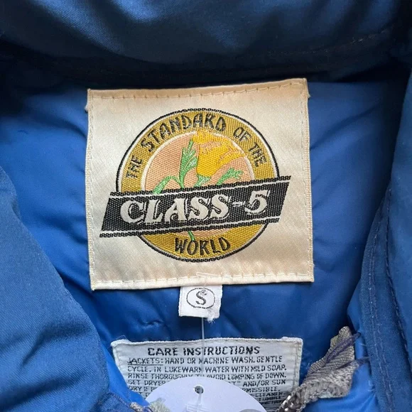 Vintage Class 5 Down Filled Puffer Jacket